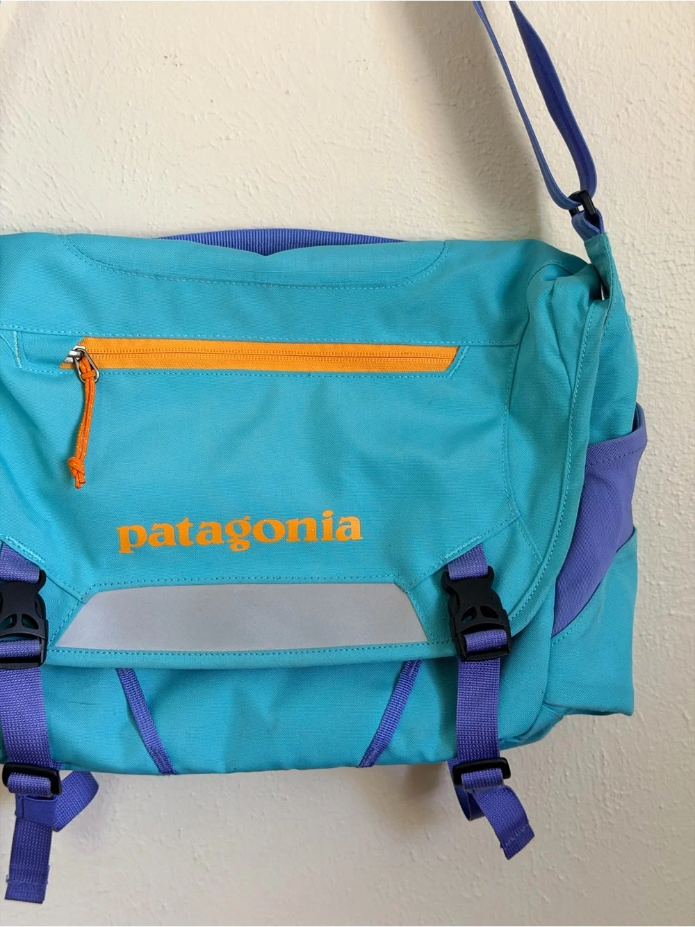 Patagonia Messenger Bag 15L Teal Purple Laptop Crossbody Bag